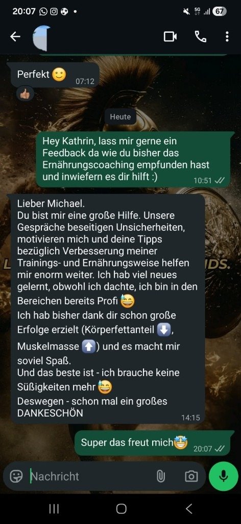 Kundennachricht 4, anonymisiert